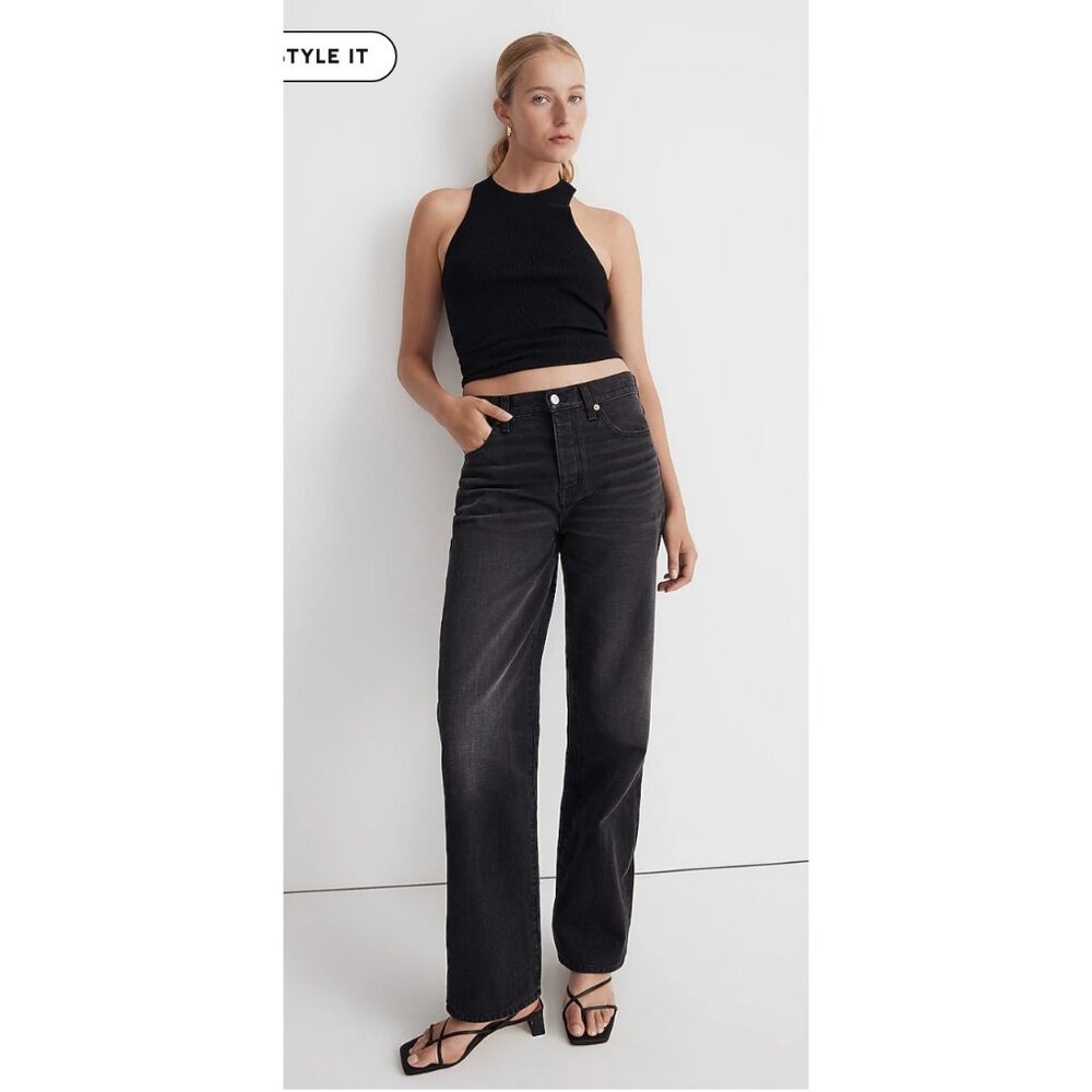 Madewell $128 Low-Slung Straight Jeans Kent Wash Size 26 NM209